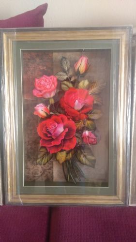 Çiçek desenli rölyef tablo  